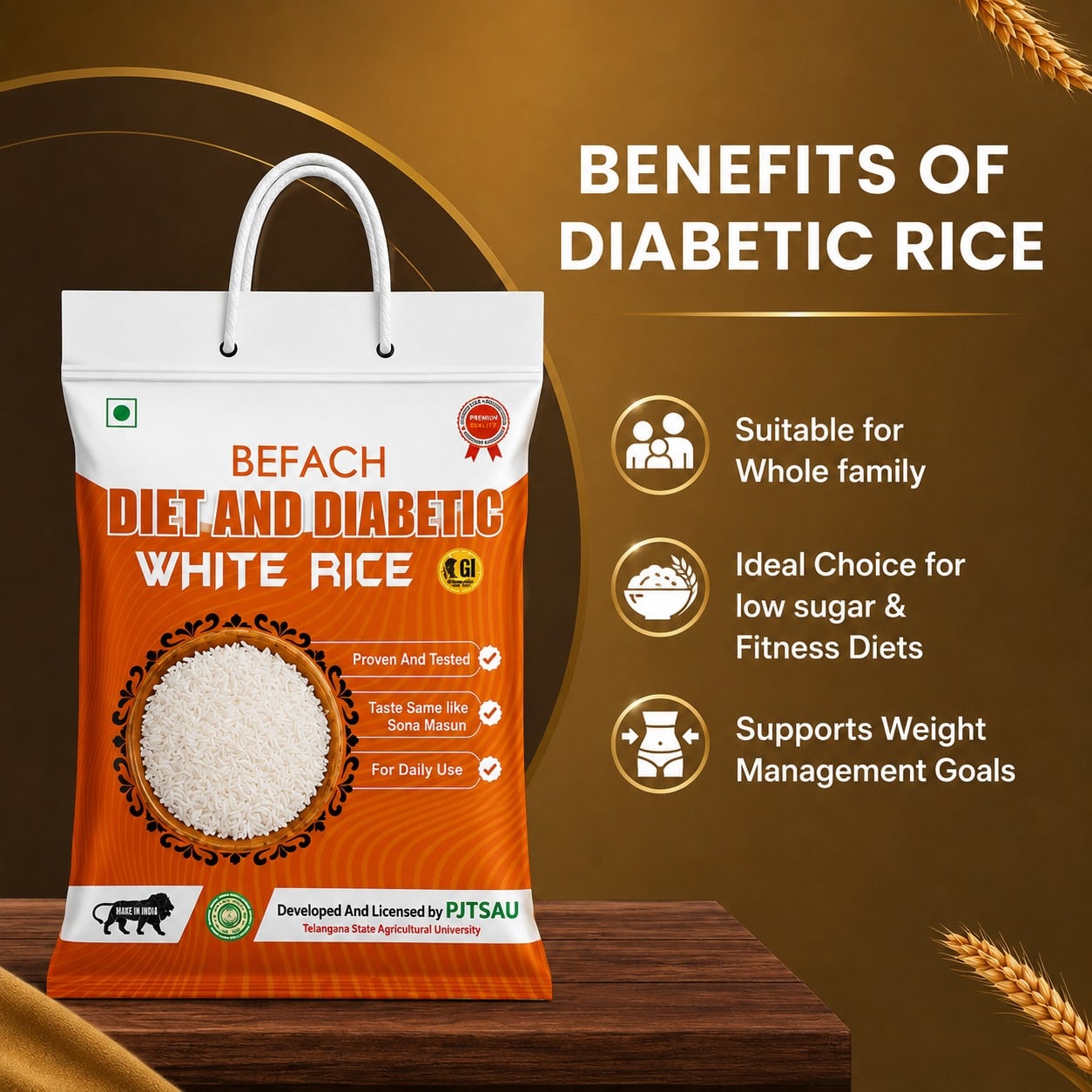 Benefits of diabetic rice